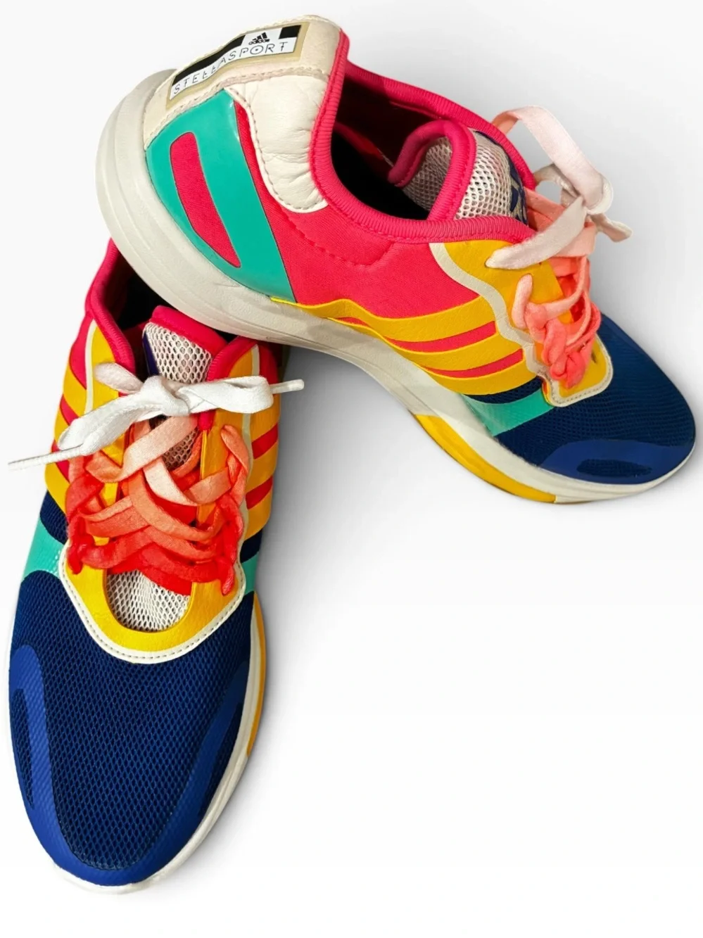 adidas Women's Stella Sport Multicolor Athletic Sneakers - Navy, Pink, Teal.